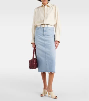 Della denim midi skirt | Agolde