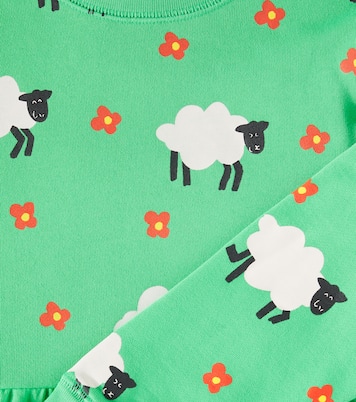 Abito in pile di cotone con stampa | Stella McCartney Kids