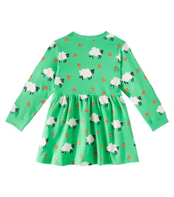 Abito in pile di cotone con stampa | Stella McCartney Kids