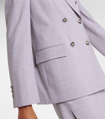 Mélange wool-blend blazer | Versace