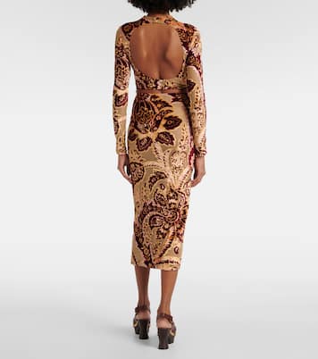 Gonna midi in jacquard di velluto | Etro