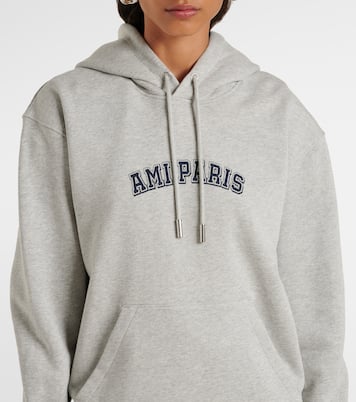 Logo cotton jersey hoodie | Ami Paris