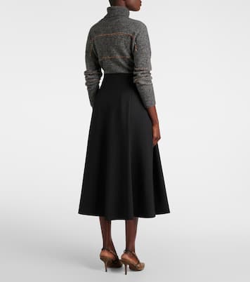 Falda midi de lana | Brunello Cucinelli