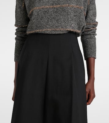Falda midi de lana | Brunello Cucinelli