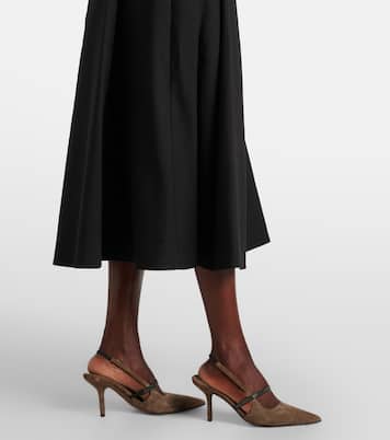 Falda midi de lana | Brunello Cucinelli