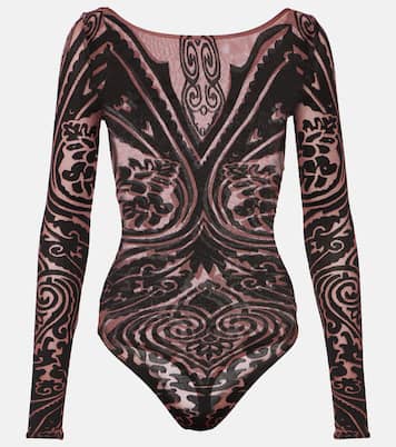Etro x توب ليوتار بطبعات البازيلي Tattoo | Wolford