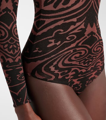 Etro x توب ليوتار بطبعات البازيلي Tattoo | Wolford