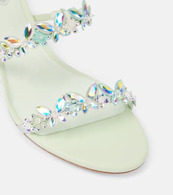 Eden 60 embellished satin sandals | Rene Caovilla