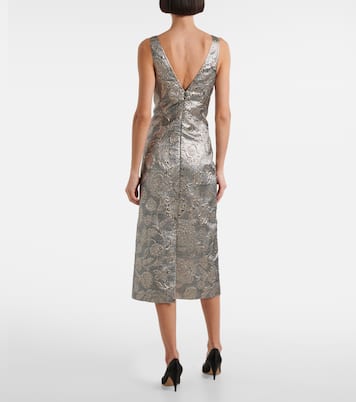 Abito da cocktail in broccato con stampa | Toteme