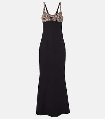 Crystal-embellished gown | Safiyaa