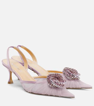 Pumps slingback Galaxy 65 in tulle | Mach & Mach
