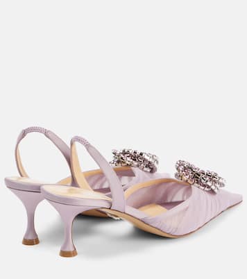 Pumps slingback Galaxy 65 in tulle | Mach & Mach