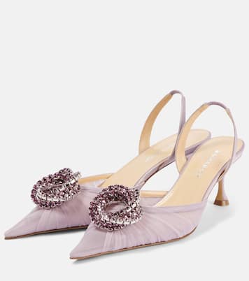 Pumps slingback Galaxy 65 in tulle | Mach & Mach