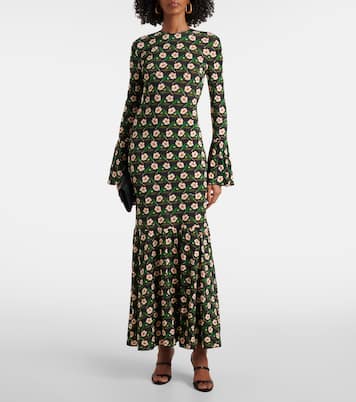 Robe longue Alba à fleurs | La DoubleJ