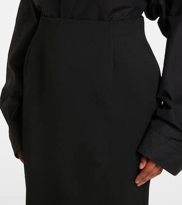 Midirock Hourglass aus Wolle | Balenciaga