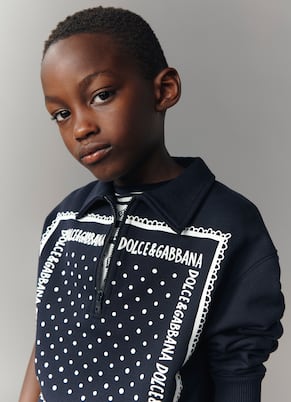 Felpa Bandana in cotone | Dolce&Gabbana Kids