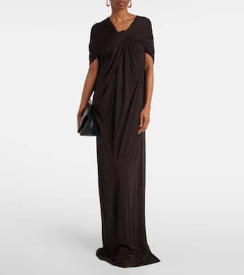 Robe longue en crêpe | Jil Sander
