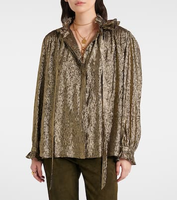 Blusa in misto seta con lamé | Chloé
