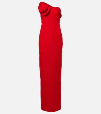 Ruffled strapless crêpe gown | Roland Mouret