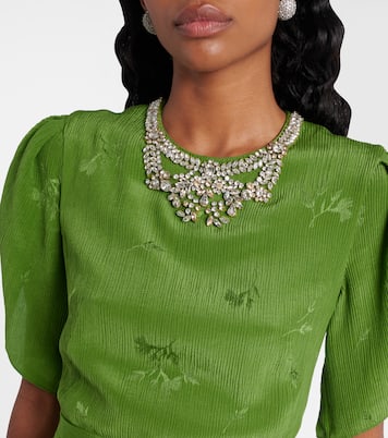 Embellished jacquard cocktail dress | Erdem