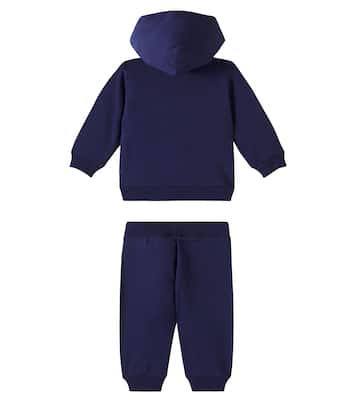 Baby Teddy Bear cotton hoodie and sweatpants | Moschino Kids