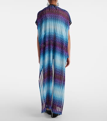 Zig Zag lamé beach cover-up | Missoni