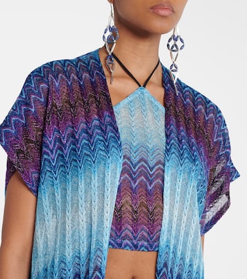 Zig Zag lamé beach cover-up | Missoni