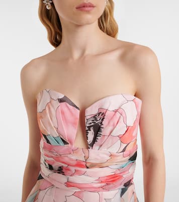 Bridal Bouquet floral silk midi dress | Rebecca Vallance
