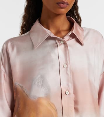 Printed silk twill shirt | The Attico