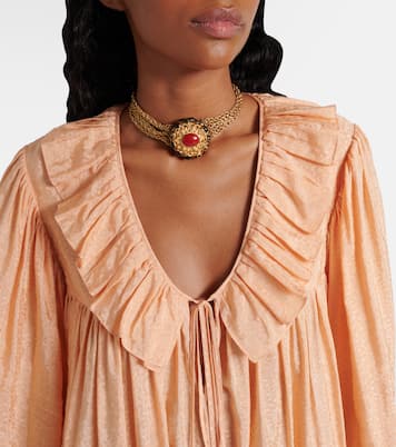 Ruffled jacquard minidress | Chloé