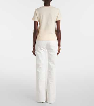 T-shirt in jersey di cotone con logo | Chloé