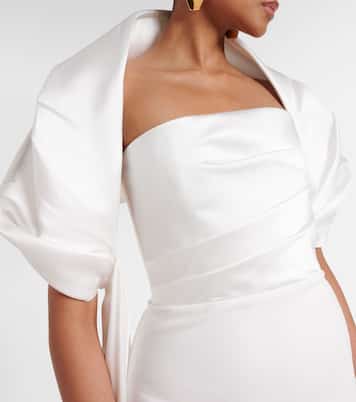 Robe longue Vera en satin | Solace London