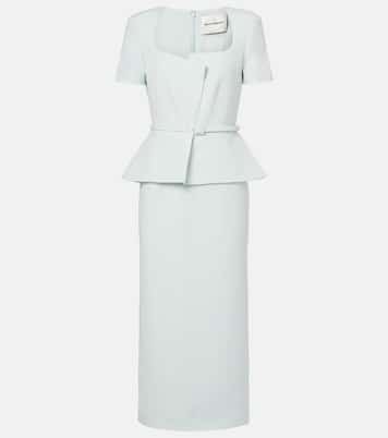 Abito midi in lana e slik | Roland Mouret