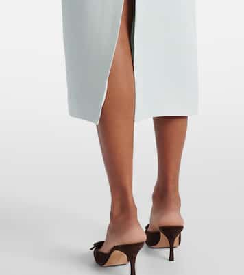 Abito midi in lana e slik | Roland Mouret