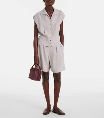Top Evangeline in lino | Loro Piana
