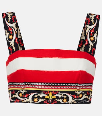 Top en mezcla de algodón a rayas | Dolce&Gabbana