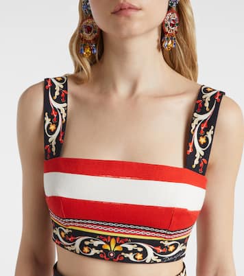Top en mezcla de algodón a rayas | Dolce&Gabbana