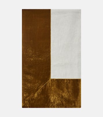 Linen and velvet tablecloth | Once Milano