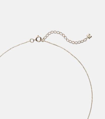 Donut 14kt gold necklace with jade | Mateo