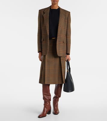 Odeon leather over-the-knee boots | Saint Laurent