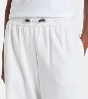 Cotton-blend straight pants | Brunello Cucinelli