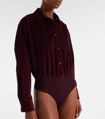 Fertile cotton velvet bodysuit | Max Mara