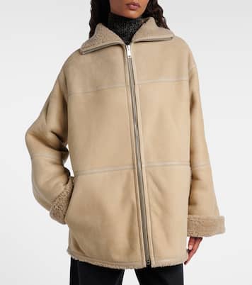 Wendbare Jacke aus Leder und Shearling | Yves Salomon