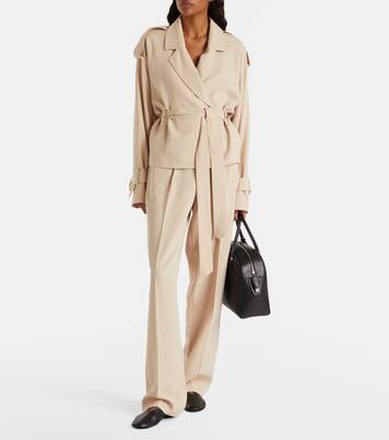 Soli belted double-breasted trench coat | Aya Muse