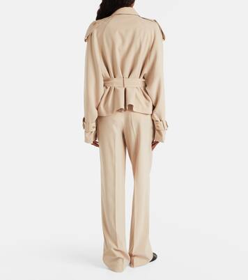Soli belted double-breasted trench coat | Aya Muse