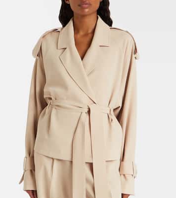 Soli belted double-breasted trench coat | Aya Muse