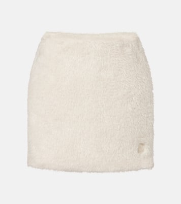 Logo faux fur miniskirt | Moncler