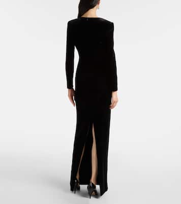 Velvet maxi dress | Roland Mouret