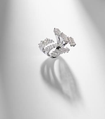 Y-Not 18kt white gold ring with diamonds | Yeprem