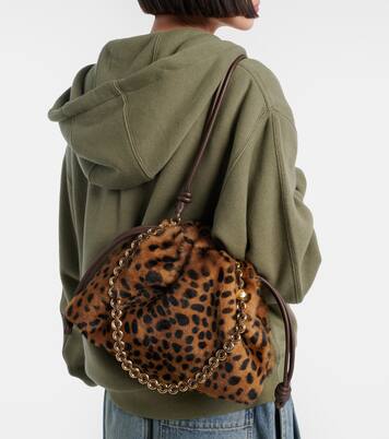 Flamenco Medium calf hair shoulder bag | Loewe